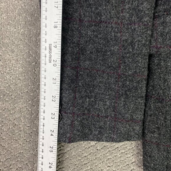 J. CREW Ludlow Moon Tweed Blazer Sport Coat Men's 40R Gray Red Wool Windowpane - Picture 14 of 16
